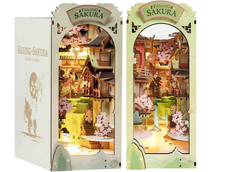 achat Book Nook - Pièce miniature - Fleurs de Sakura Falling