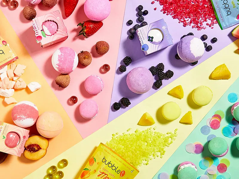 Achat Crumble de bain pétillant framboise - Bubble T Cosmetics