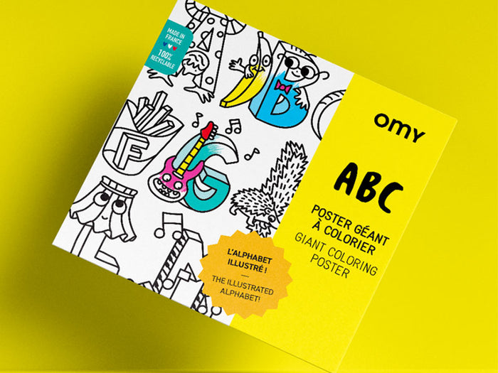 Achat Poster géant à colorier - ABC - OMY