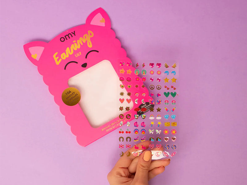 Achat Boucles d'oreilles Stickers - Lily - OMY