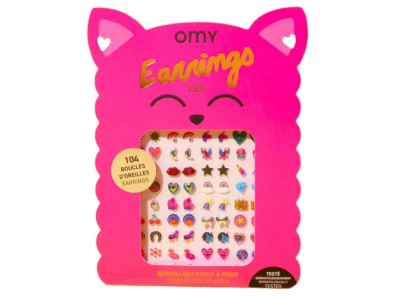 Achat Boucles d'oreilles Stickers - Lily - OMY