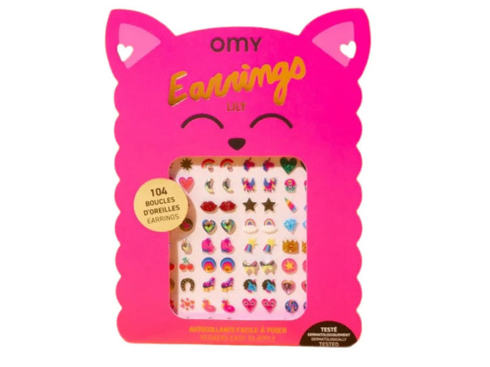 Achat Boucles d'oreilles Stickers - Lily - OMY