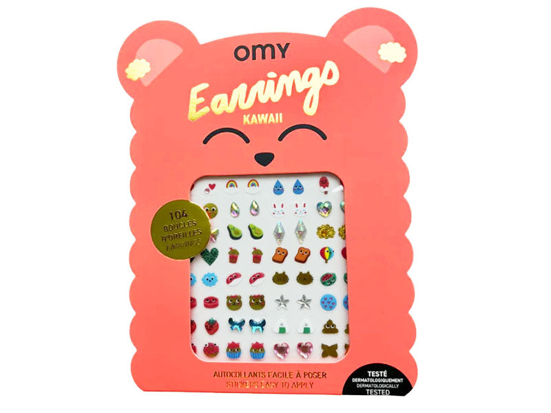 Achat Boucles d'oreilles Stickers - Kawai- OMY