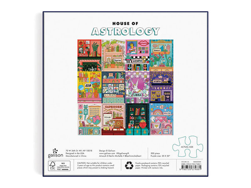 achat Puzzle House of Astrology - 500 pièces - Galison