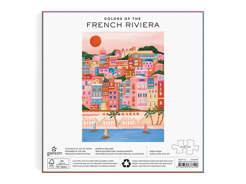 achat Puzzle Color of the French Riviera - 1000 pièces - Galison