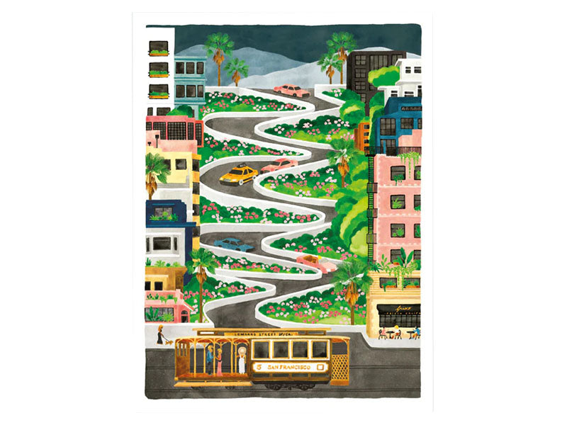 Achat Affiche Lombard Street - 18 x 24 cm - ATWS