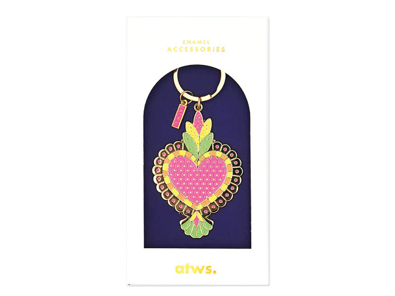 Achat Porte-clés en émail Sacré-coeur - ATWS