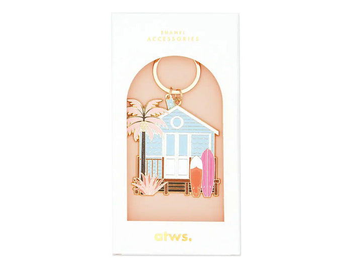 Achat Porte-clés en émail Beach House - ATWS
