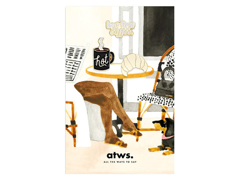 Achat Pin's But First Coffee - ATWS