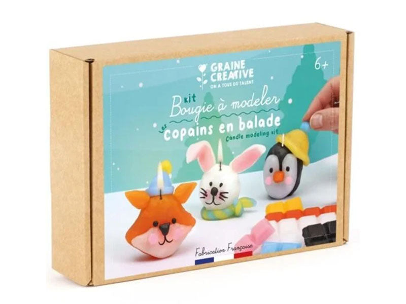 Achat Kit DIY Bougie à modeler Copains en balade