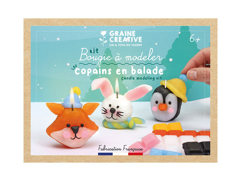achat Kit DIY Bougie à modeler Copains en balade