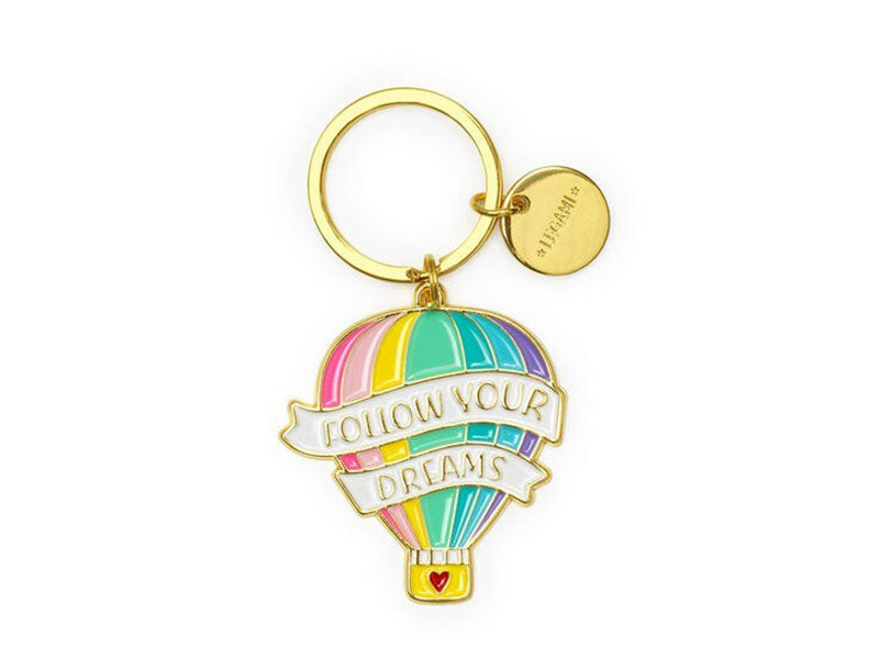 Achat Porte-clés Montgolfière émail - Follow your dreams - Legami