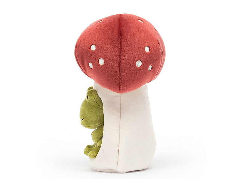Achat Peluche Grenouille et sa maison champignon - 21 cm - Jellycat