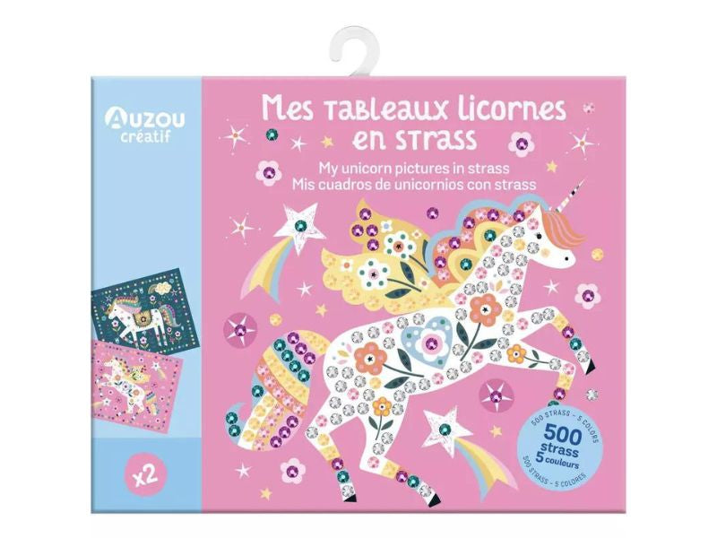 Achat Mes Tableaux licorne en strass - Auzou