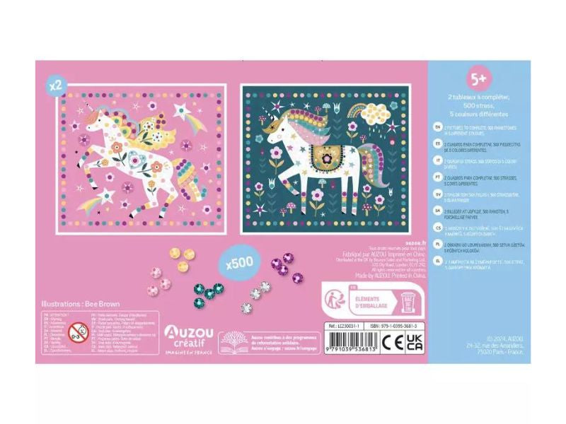 achat Mes Tableaux licorne en strass - Auzou
