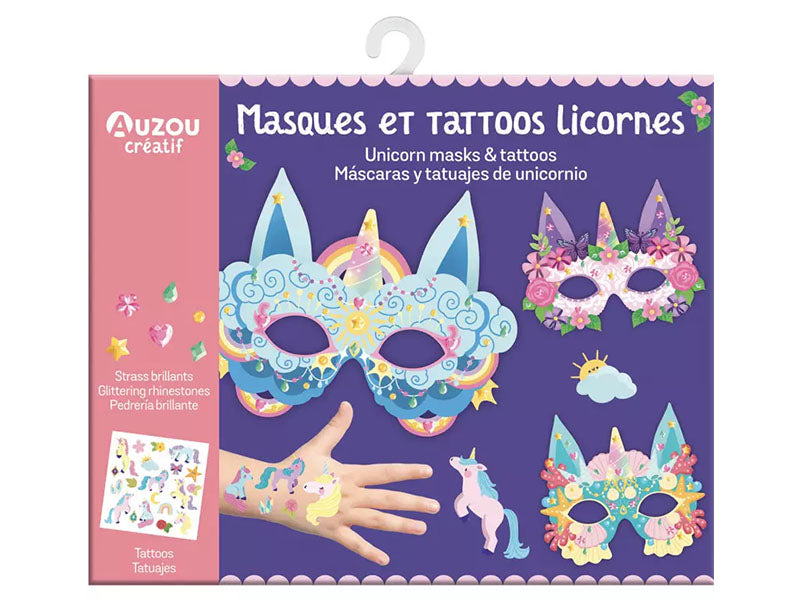Achat Masques et tattoos licornes - Auzou