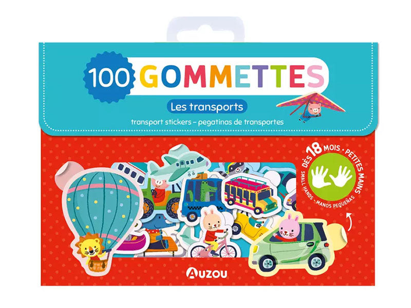 Achat Pochette de 100 gommettes - Les transports