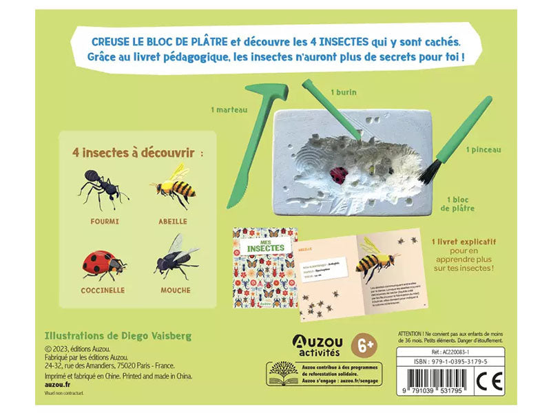 achat Mes insectes à déterrer - Auzou
