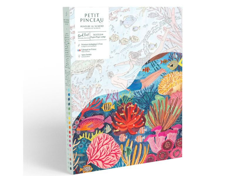 Achat Coffret peinture au numéro - Coral Reef par Miranda Sofroniou - PETIT PINCEAU