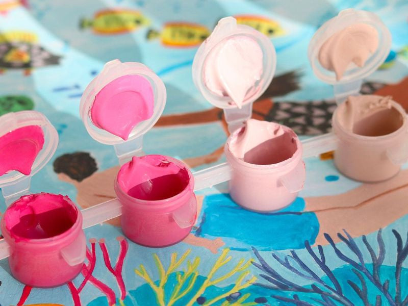achat Coffret peinture au numéro - Coral Reef par Miranda Sofroniou - PETIT PINCEAU