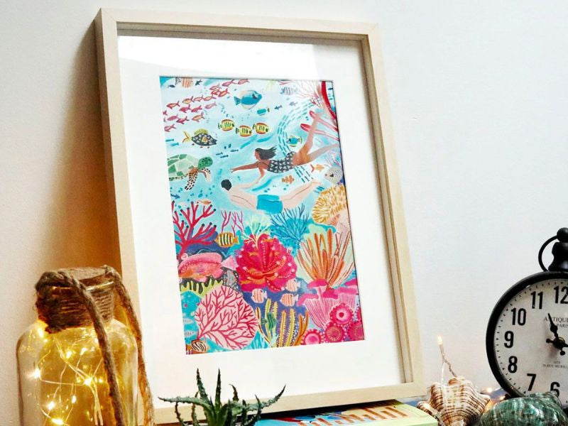 Achat Coffret peinture au numéro - Coral Reef par Miranda Sofroniou - PETIT PINCEAU