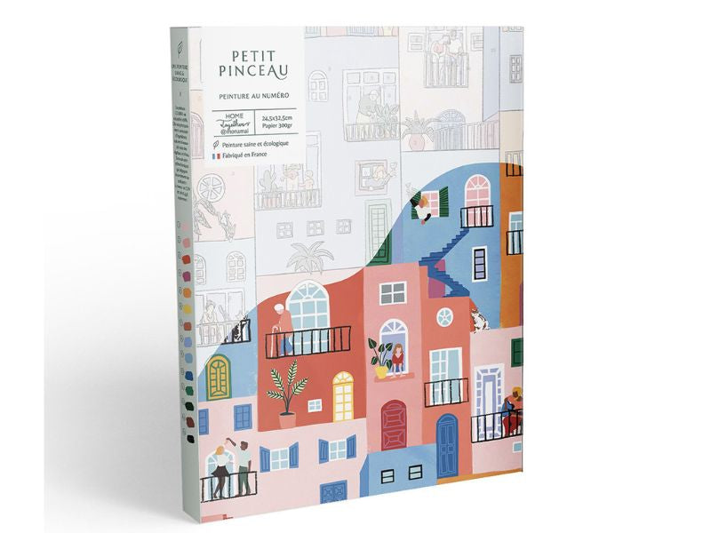 Achat Coffret peinture au numéro - Home Together par Mona Mai - PETIT PINCEAU