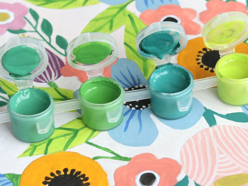achat Coffret peinture au numéro - Flowers par Art.iisan - PETIT PINCEAU