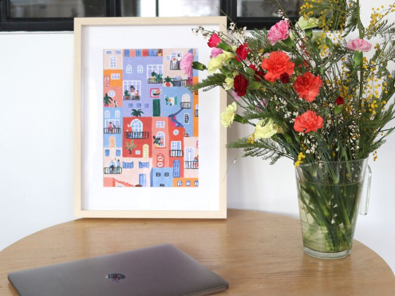 Achat Coffret peinture au numéro - Home Together par Mona Mai - PETIT PINCEAU