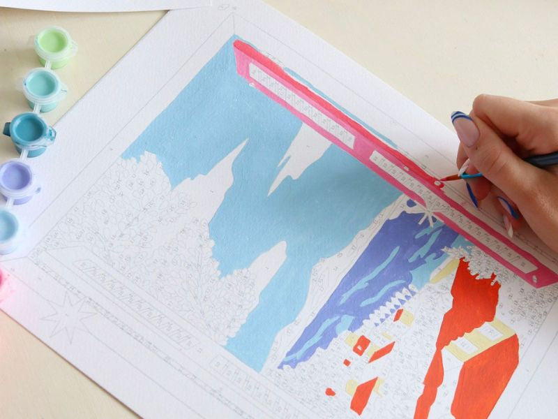 achat Coffret peinture au numéro - Fenêtre ouverte sur Naples par Limistic - PETIT PINCEAU