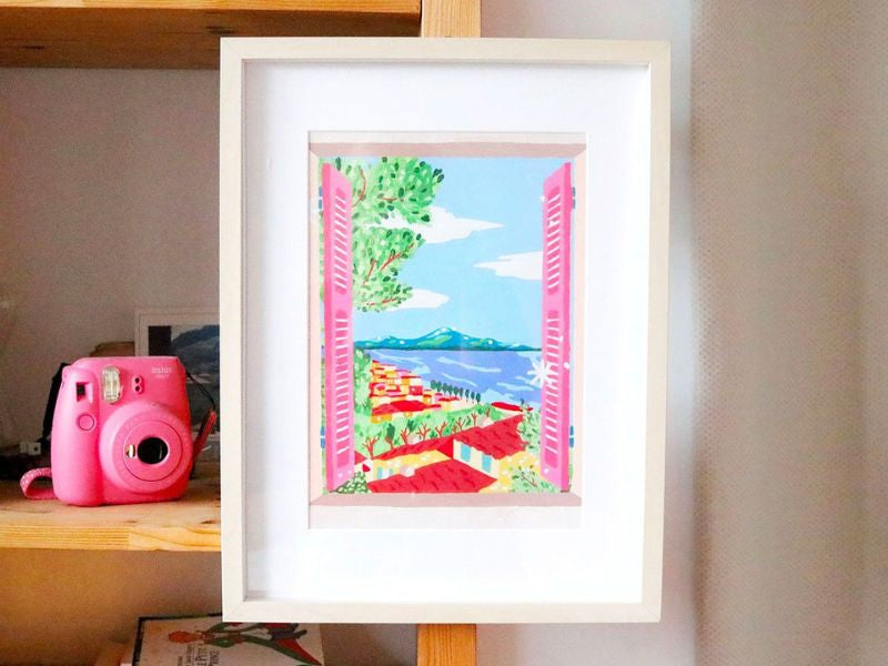 achat Coffret peinture au numéro - Petit Pinceau - Fenêtre ouverte sur Naples par Limistic