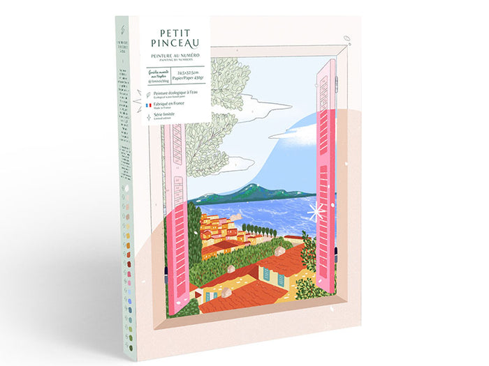 Achat Coffret peinture au numéro - Petit Pinceau - Fenêtre ouverte sur Naples par Limistic