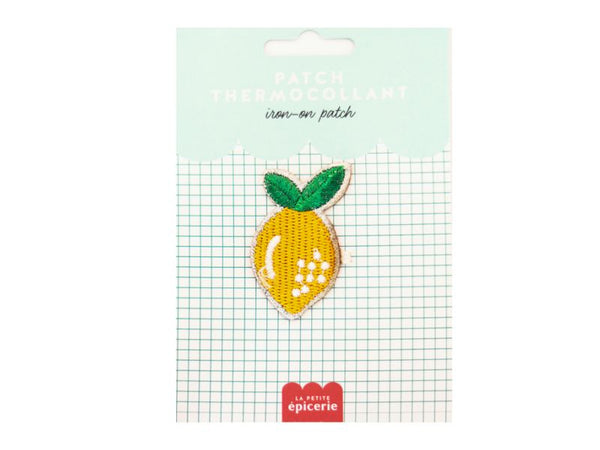 Écusson Thermocollant Motif Citron Jardin - Dimensions 3 X 3 Cm - Pour Personnaliser Vêtements Ou Accessoires