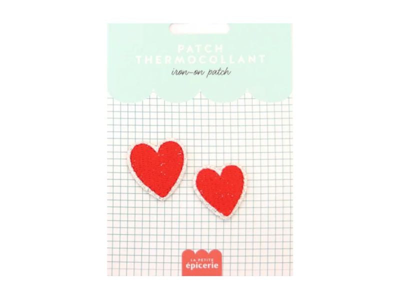 achat Patch thermocollant - Double coeur