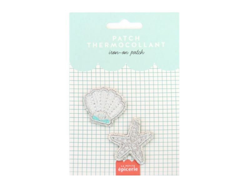 Achat Patch thermocollant - Coquillage & étoile
