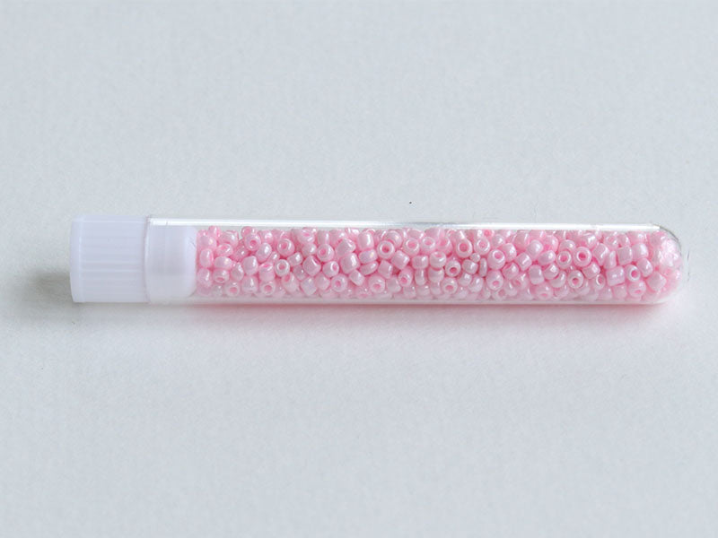 achat Perles de rocailles en tube - Misty Rose - 2 mm