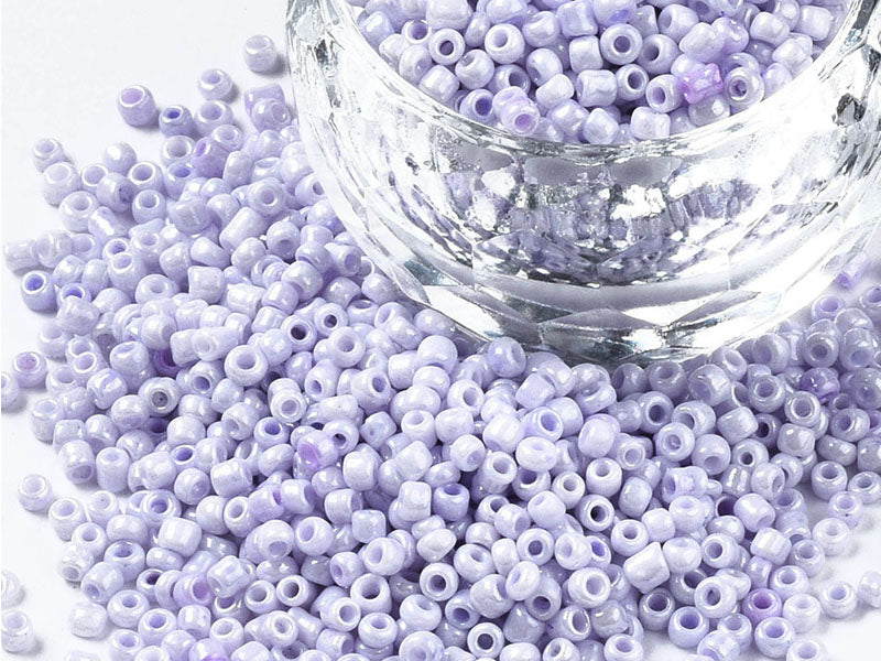 achat Perles de rocailles en tube - Lilas poudré - 2 mm