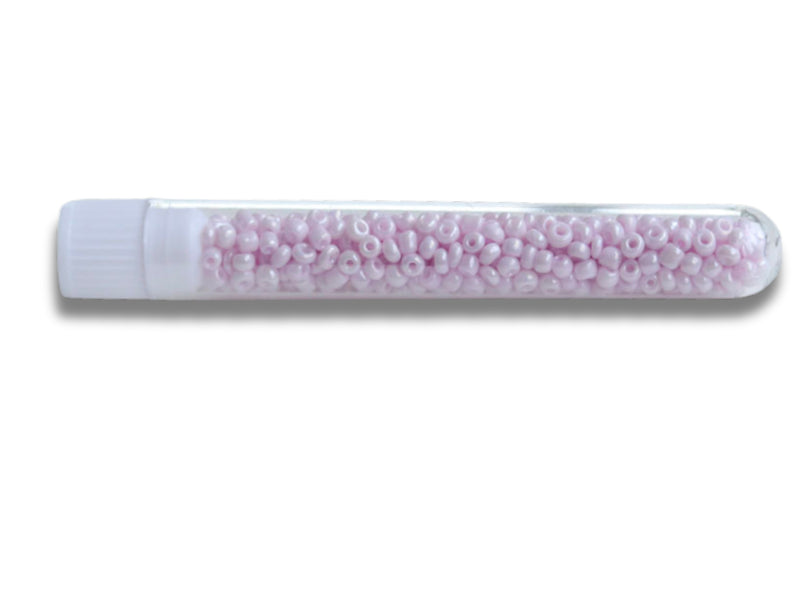 achat Perles de rocailles en tube - Lilas poudré - 2 mm