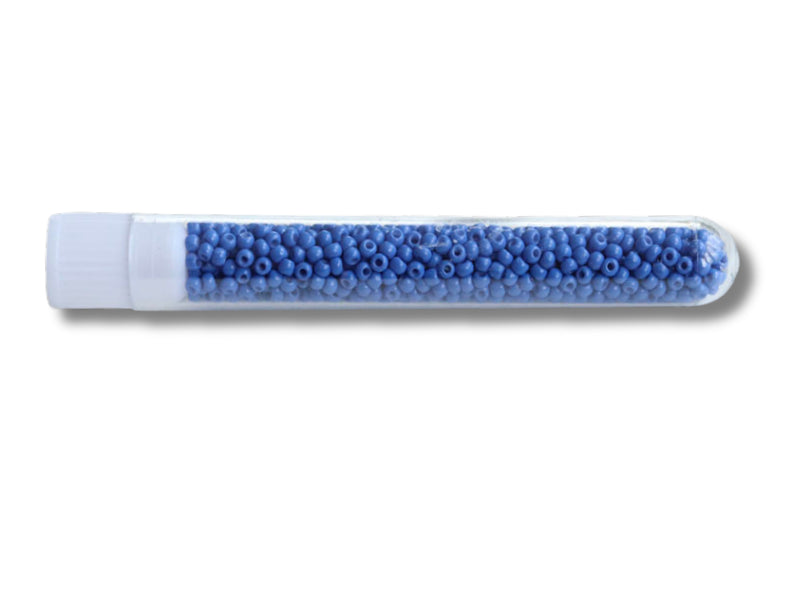 achat Perles de rocailles en tube - Bleuet - 2 mm