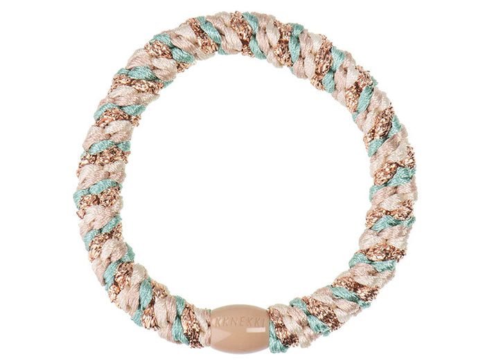 Achat Elastique cheveux Vert Beige & Cuivre Glitter - Kknekki