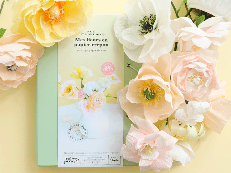 achat Kit DIY Home Déco - Mes fleurs en papier crépon