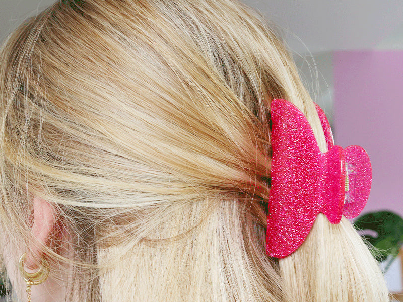 Achat Pince à cheveux crabe rose - Roodoudou