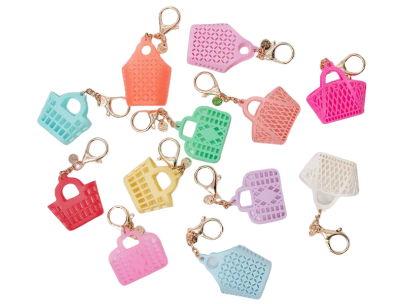 Achat Porte-clef sac de plage rétro Fuchsia - Sun Jellies