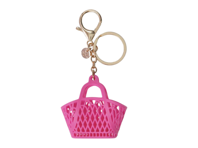 Achat Porte-clef sac de plage rétro Fuchsia - Sun Jellies