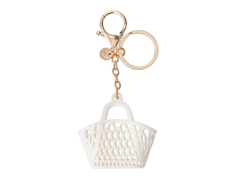 Achat Porte-clef sac de plage rétro Blanc - Sun Jellies