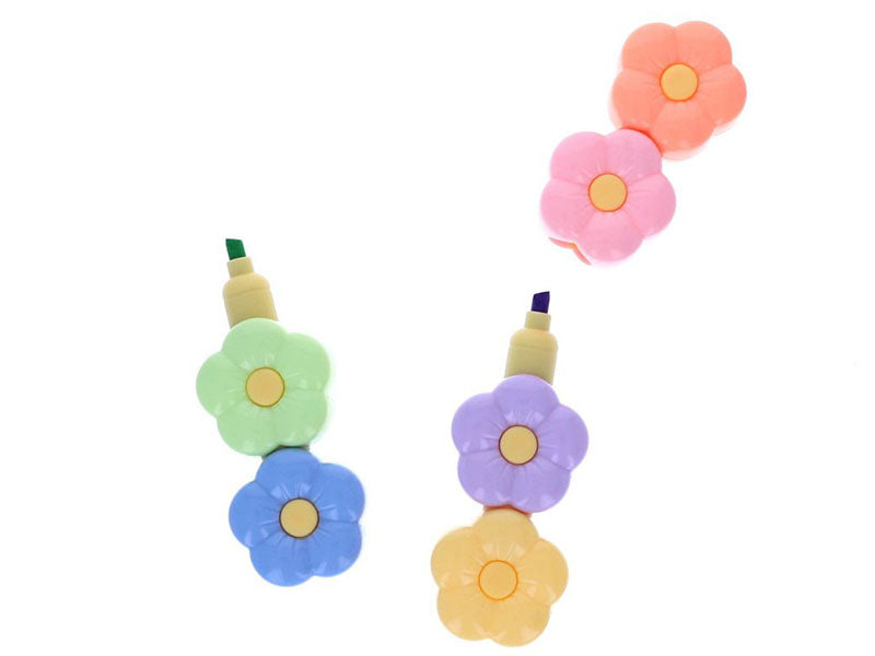Achat Surligneurs Fluo Fleurs - Mercredi et Patati
