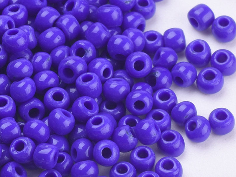 Achat Perles de rocailles en tube - Cobalt - 2 mm