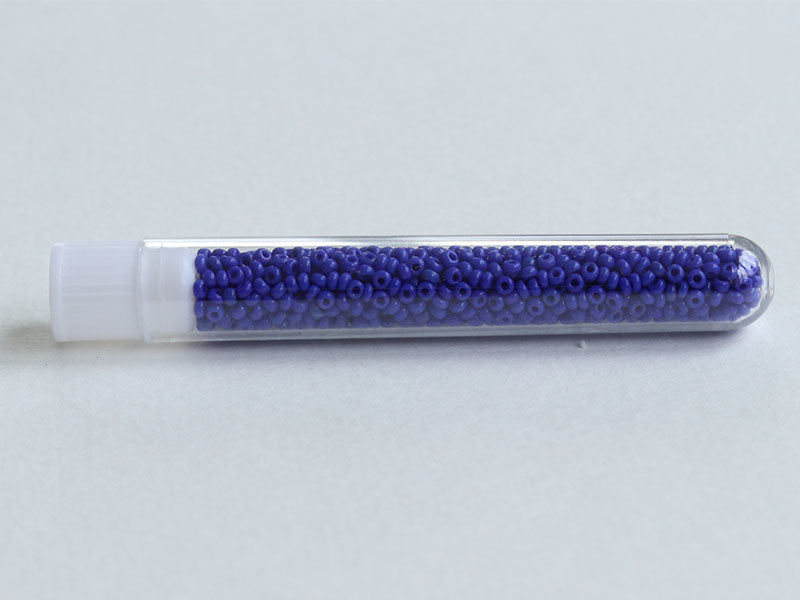 achat Perles de rocailles en tube - Cobalt - 2 mm