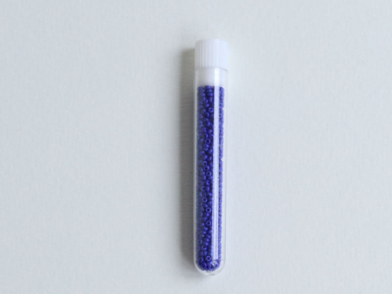 achat Perles de rocailles en tube - Cobalt - 2 mm