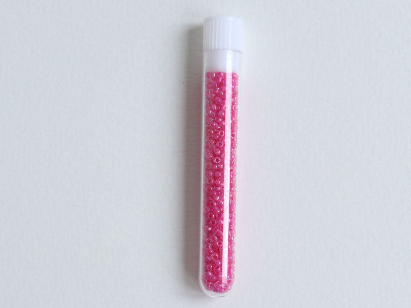 achat Perles de rocailles en tube - Lustre Framboise - 2 mm