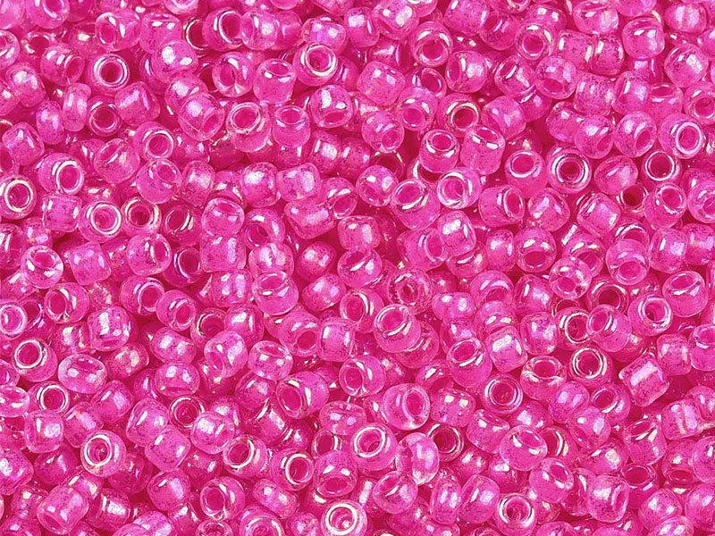Achat Perles de rocailles en tube - Lustre Framboise - 2 mm